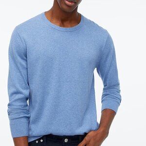 J CREW Mens Blue Crewneck 100% Cotton Knit Lightweight Spring Sweater Top M